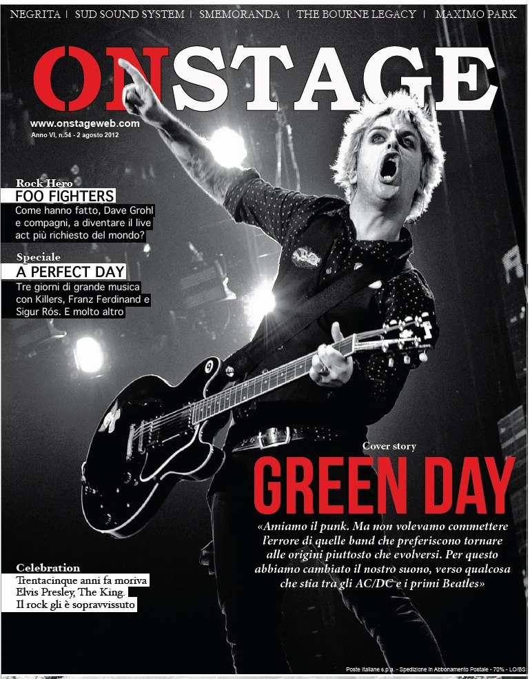 Onstage dedica uno speciale ai Green Day Green Day Italy
